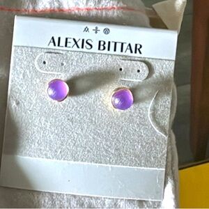 NWT Alexis Bittar Lucite Stud Earrings